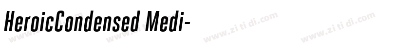 HeroicCondensed Medi字体转换
